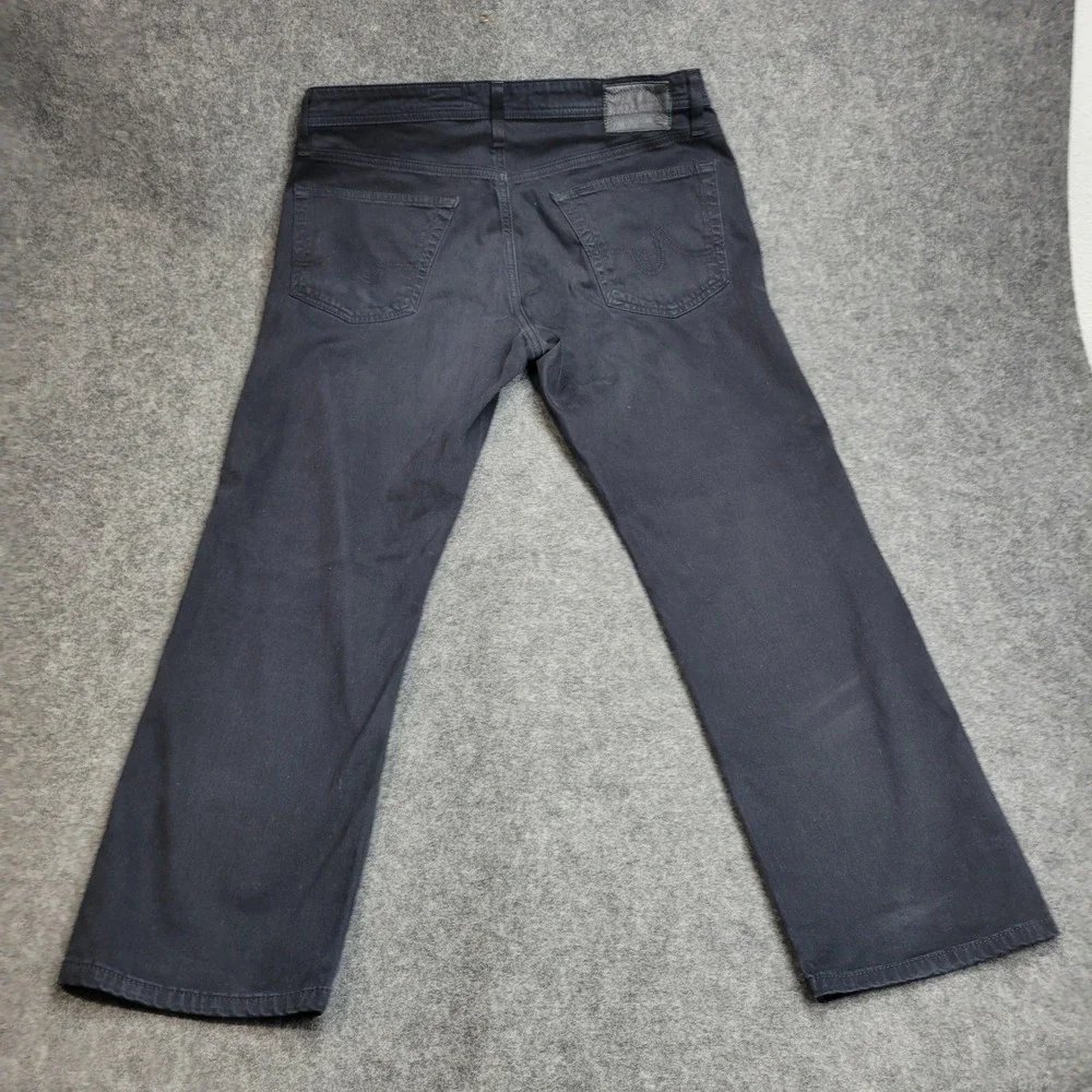 AG Adriano Goldschmied Jeans Mens 34x27 Black Stretch The Graduate Tailored Leg